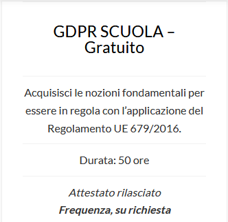 certificazioni informatiche gpdr