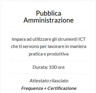 certificazioni informatiche pubblica amministrazione
