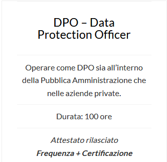 certificazioni informatiche dpo