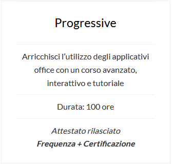 certificazioni informatiche progressiv